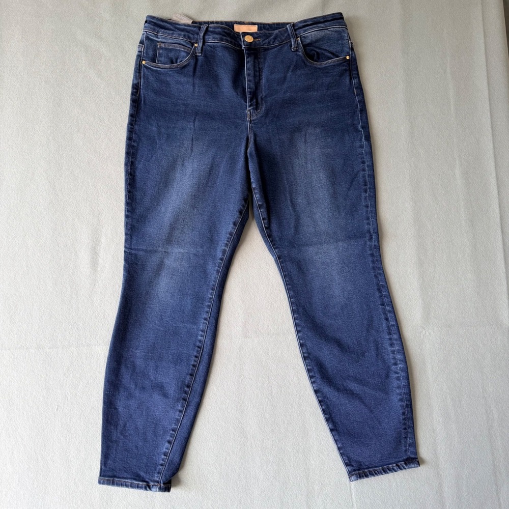 Kut from the Kloth Charlize High Rise Cigarette Leg Jeans Dark Wash Blue 12